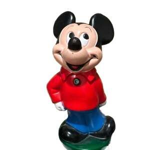 Vintage 1970s Mickey Mouse Club Plastic Coin Bank by Play Pal Plastics